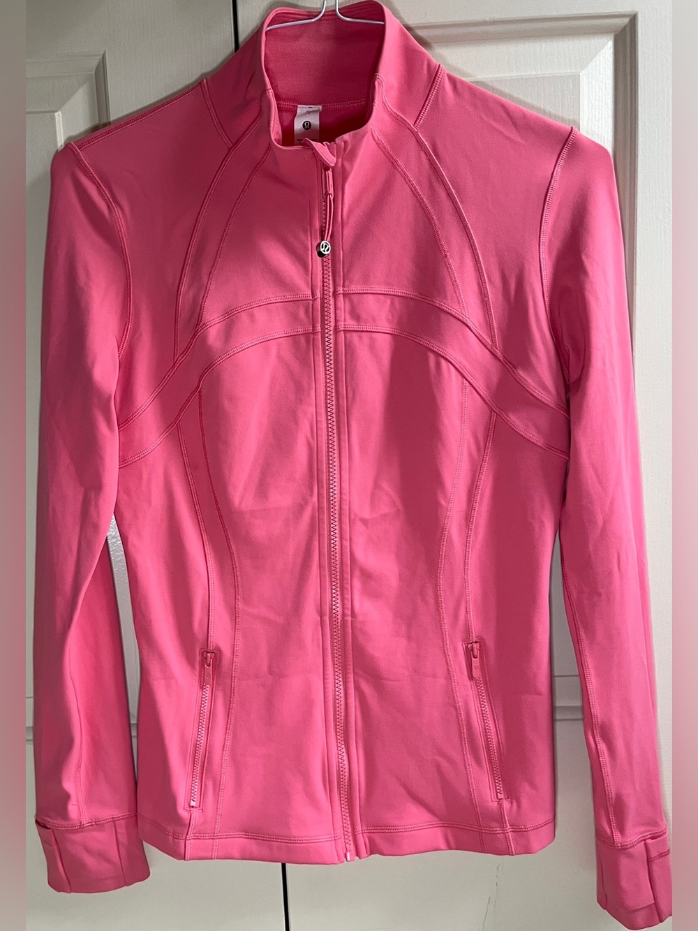 🍒LULULEMON sz 10 DEFINE Jacket SAKURA PINK *NULU Raspberry Cream Peachy ~ YUMMY!